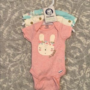 Bunny three pack of Onesies